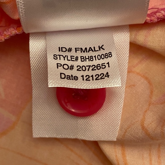 Floral Long Sleeve Organic Cotton Sleep Shirt In Sunkissed Poppies Sz Large - Picture 17 of 17